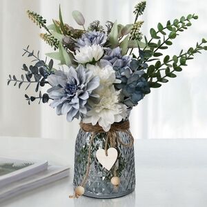 Blue Tinted Glass Vase